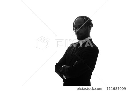 Foreign businessman silhouette 111685009