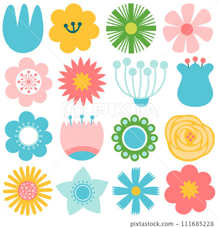 Modern Minimal Abstract Florist Plant Hand drawn Graphic Vector illustration 111685228