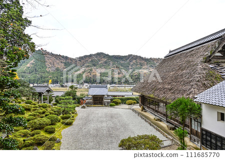Mantokuji Temple (Fukui Prefecture) Garden seen from the stone steps in front of the main hall 111685770