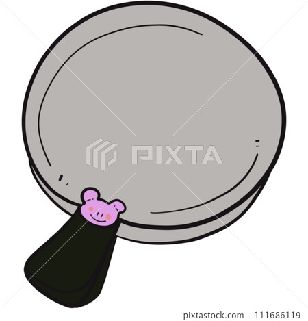 The illustration of a pan 111686119