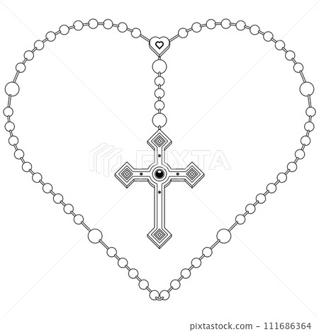 Heart shaped rosary Heart shaped rosary 111686364