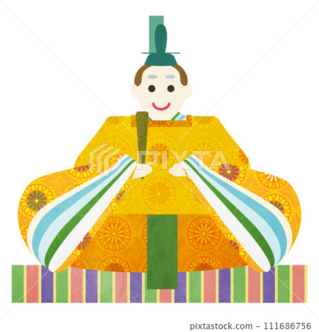 女兒節小代大人插畫 女兒節小代大人插畫 111686756