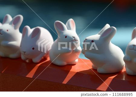 Okazaki Shrine rabbit figurine Sakyo Ward, Kyoto City Okazaki Shrine rabbit figurine Sakyo Ward, Kyoto City 111688995