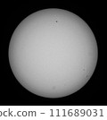 Full image of the sun taken with white light using a refracting telescope with a diameter of 120 mm 111689031
