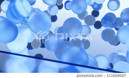 CG Floating glass ball background material 111689087