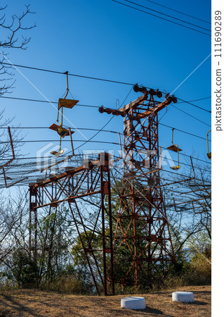 Beautiful ruins seen in Mukojima, Hiroshima Prefecture, Japan Beautiful ruins seen in Mukojima, Hiroshima Prefecture, Japan 111690289