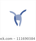 Sharp barbed wire fence barrier frame illustration 111690384