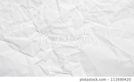 Crumpled white paper texture. Wrinkled paper texture background Crumpled white paper texture. Wrinkled paper texture background 111690420