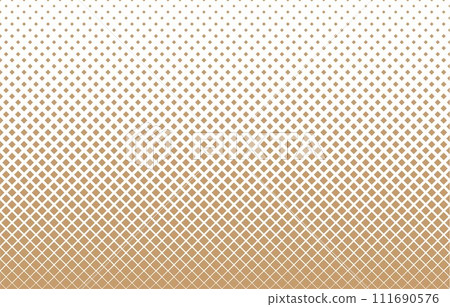gold squares in halftone pattern seamless geometric background. gold squares in halftone pattern seamless geometric background. 111690576