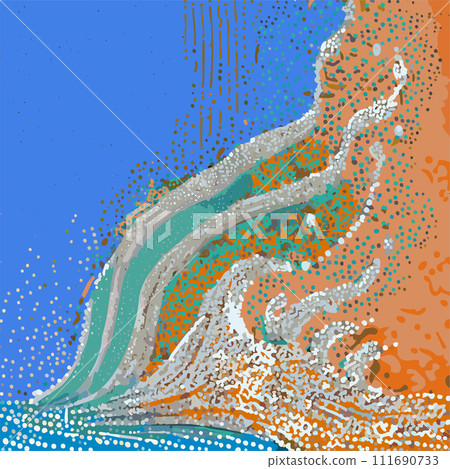 Dot expression water flow 8 Dot expression water flow 8 111690733