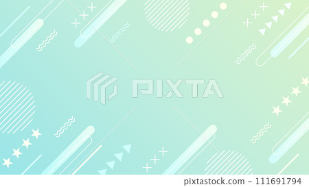 具有幾何物件的漸變背景 111691794