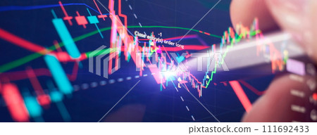 market graph analysis background Stock trading, crypto currency background. market graph analysis background Stock trading, crypto currency background. 111692433
