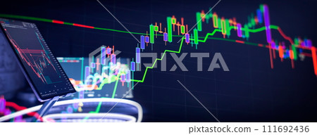 market graph analysis background Stock trading, crypto currency background. market graph analysis background Stock trading, crypto currency background. 111692436