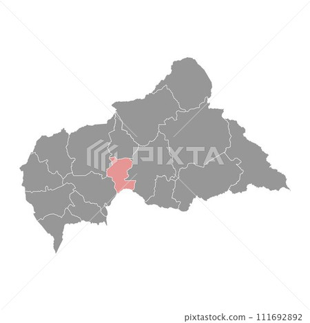 Kemo prefecture map, administrative division of Central African Republic. Kemo prefecture map, administrative division of Central African Republic. 111692892