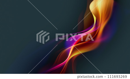 Magenta Color Flame on Gray Background 111693269