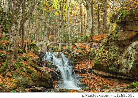 Waterfall near to Bansko, the famous town for winter tourism in Bulgaria Waterfall near to Bansko, the famous town for winter tourism in Bulgaria 111693593