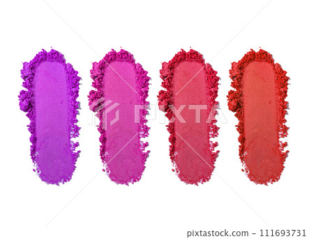Different colour eyeshadow stroke palette texture swatch Different colour eyeshadow stroke palette texture swatch 111693731