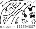arrow and cat 111694887
