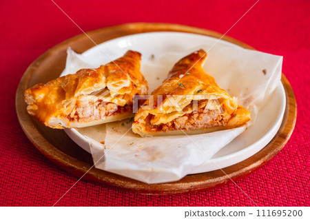 homemade meat pie 111695200