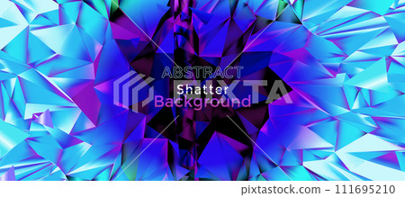 Abstract blue purple shatter backround with dark blank space Abstract blue purple shatter backround with dark blank space 111695210
