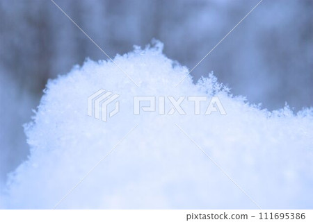 Zoom-up of fallen snow Zoom-up of fallen snow 111695386