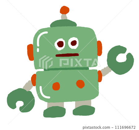 綠色可愛機器人 111696672