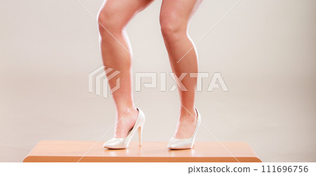 Sexy dancing woman legs in high heels. Sexy dancing woman legs in high heels. 111696756