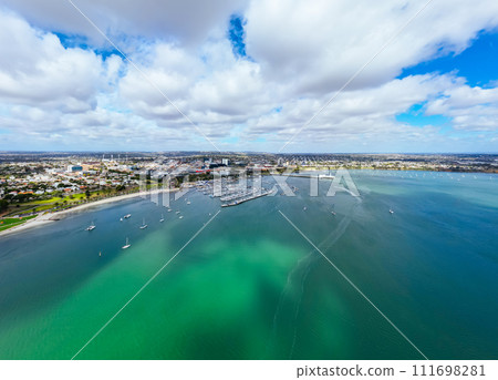 Geelong Waterfront and CBD in Australia 111698281