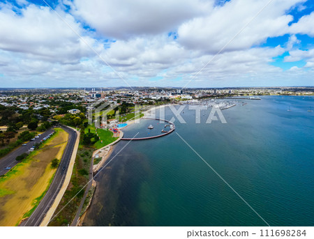 Geelong Waterfront and CBD in Australia Geelong Waterfront and CBD in Australia 111698284