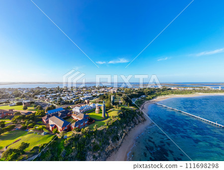 Queenscliff at Dusk in Victoria Australia 111698298