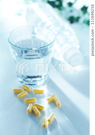 Supplements and mineral water 111699258