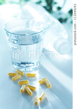 Supplements and mineral water 111699261