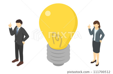 Isometric illustration: Flashing men and women Isometric illustration: Flashing men and women 111700512