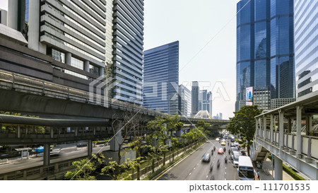 Cityscape around BTS Chong Nonsi Station, Bangkok / Bangkok, Thailand Cityscape around BTS Chong Nonsi Station, Bangkok / Bangkok, Thailand 111701535