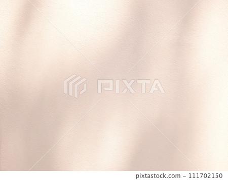 Abstract shadow of leaves on beige color wall background 111702150