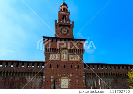 Sforza Castle (Castello Sforzesco) in Milan, Italy 111702730