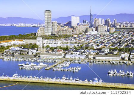 Beautiful cityscape of Fukuoka 111702824