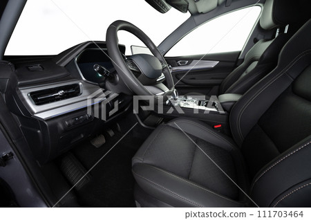 Generic modern car interior 111703464