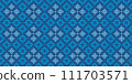 Crochet pattern, Vector cross stitch zigzag background, Knitted ethnic repeat Navajo style 111703571
