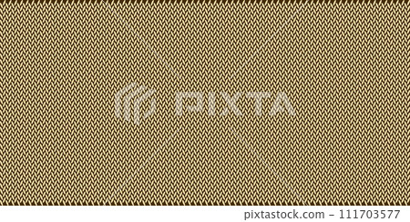 Knitted ethnic pattern, Vector cross stitch zigzag background, Embroidery repeat style, Yellow pattern seamless 111703577