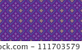 Sweater knitting pattern, Vector ethnic embroidery jacquard background, Purple knitted concept zigzag style 111703579