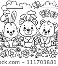 動物著色頁 111703881