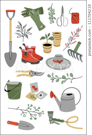 Garden Tools And Clothes 111704219