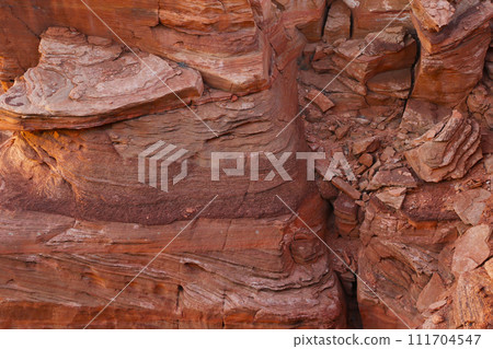 Rock Formation in a Desert Landscape Rock Formation in a Desert Landscape 111704547