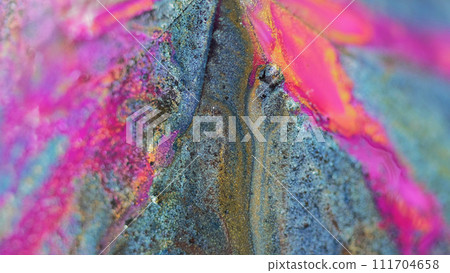 Ink background glitter paint pink blue gold edges Ink background glitter paint pink blue gold edges 111704658