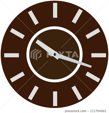 簡單的時鐘插畫素材向量 111704881