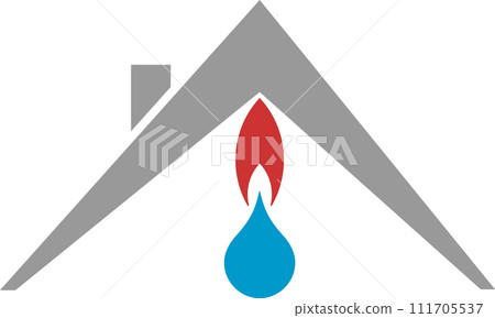 House, solar, pipes, water drops and flame, plumber, handyman, environment and energy logo House, solar, pipes, water drops and flame, plumber, handyman, environment and energy logo 111705537