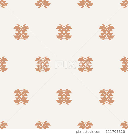 Minimal Southwestern Boho Navajo Seamless Pattern 111705820