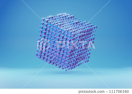 An interpretation of quantum fluctuations, depicted as a dynamic, ever-changing 3D terrain. 111706380