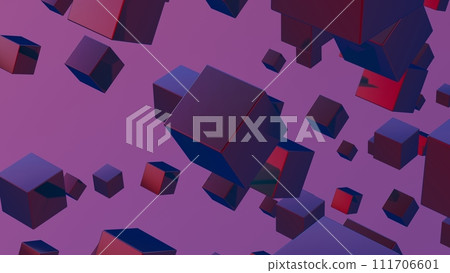Abstract 3D background composed of cubes, creating a visually striking and geometrically complex landscape. Abstract 3D background composed of cubes, creating a visually striking and geometrically complex landscape. 111706601